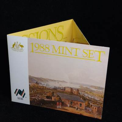 【铜匠收藏】★第125加场★精品币章场，200包邮，不满200.支付运费5元。《接受代拍 代送NGC评级》 - 澳大利亚 1988年 官方卡册 7枚套币