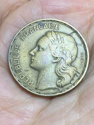 2025年第八十六场(总第一百一十二场）外国好品散币(免佣金) 法国🇫🇷1952年50法郎(B标，博蒙莱罗热造)