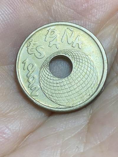 2025年第八十六场(总第一百一十二场）外国好品散币(免佣金) 西班牙🇪🇸1992单年份25比塞塔(1992塞维利亚世博会纪念币)