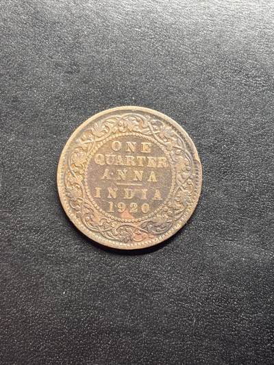 邮泉阁限时拍卖第二十三场 各国硬币专场（硬币在国外） - 英属印度1920年¼安娜