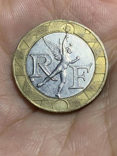 2025年第八十六场(总第一百一十二场）外国好品散币(免佣金) 法国🇫🇷1990年10法郎(海豚标，分段边齿版)