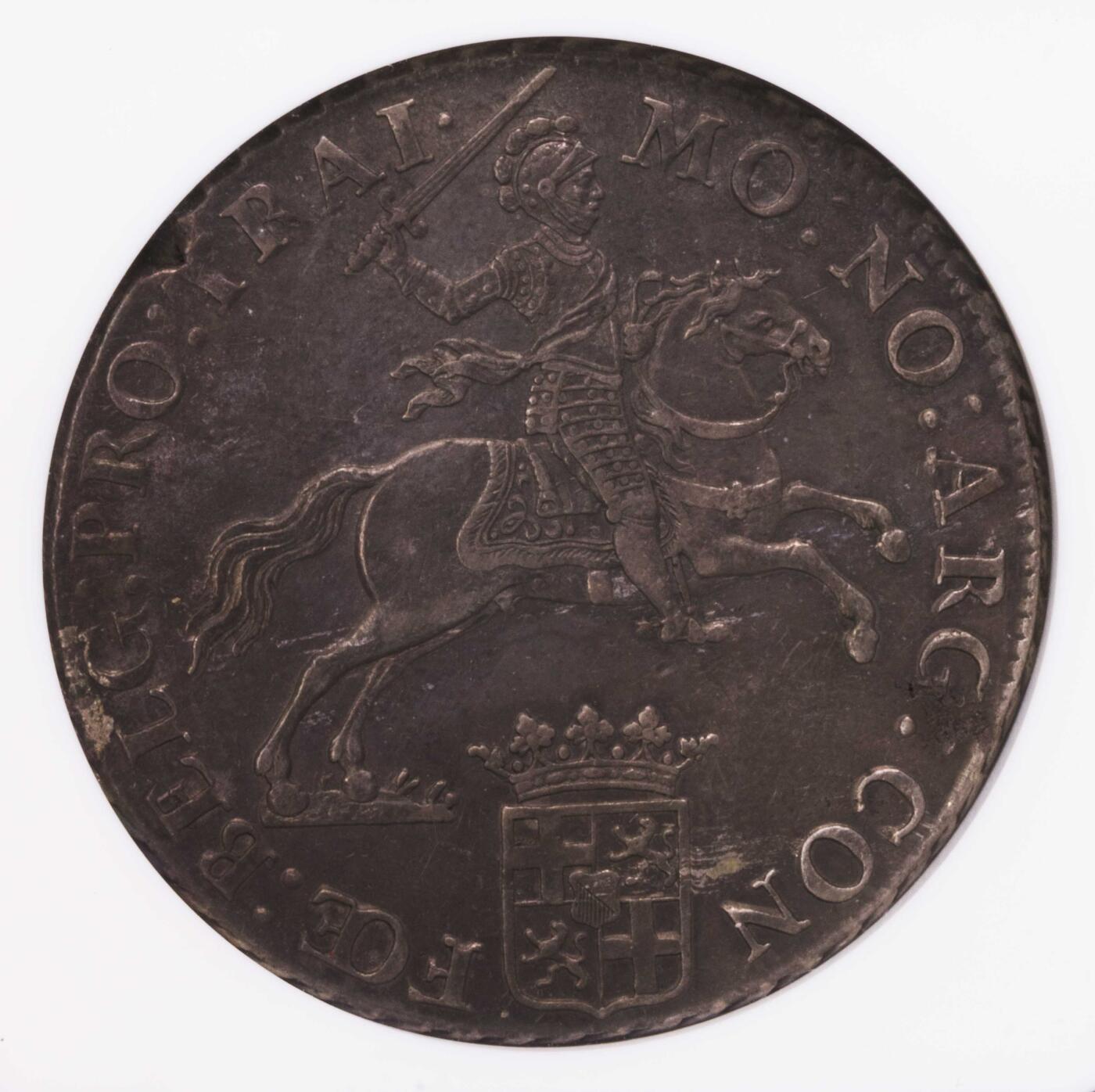 NGC-AU53 1761荷兰乌特勒支大马剑银币 中期年份