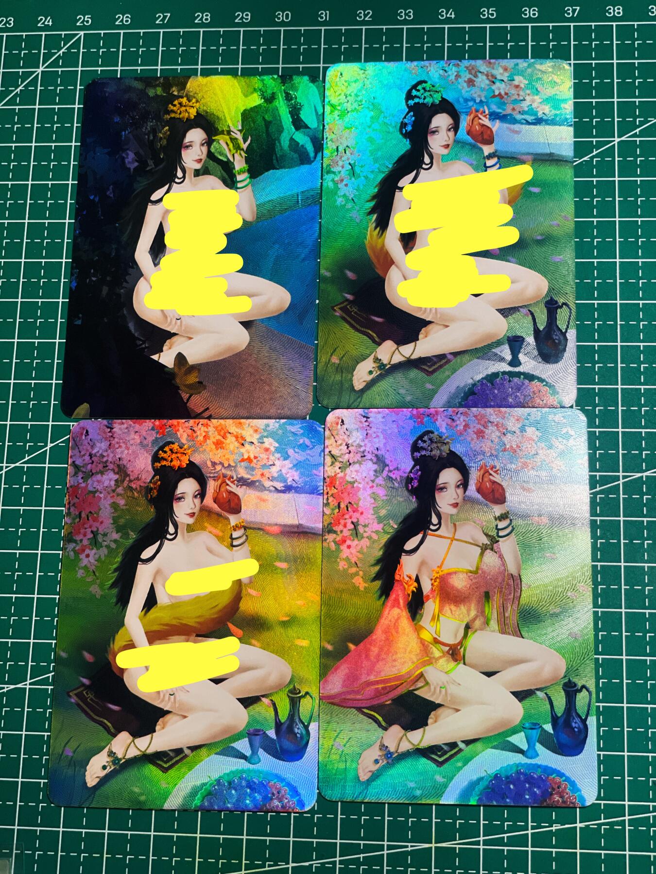 【关注参拍有赠卡】显眼宝30期  槃涅 老八早期鬼斧神工-东北搓澡文化系列 轩辕三妖怪之 苏妲己 一套4张含艺术 折光彩闪 小卡尺寸