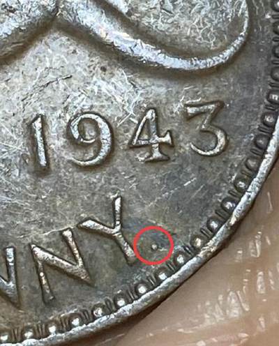 2025年第八十五场(总第一百一十一场）外国好品散币(免佣金) - 澳大利亚🇦🇺1943年(乔治六世第一版，Y后带点p版珀斯造)