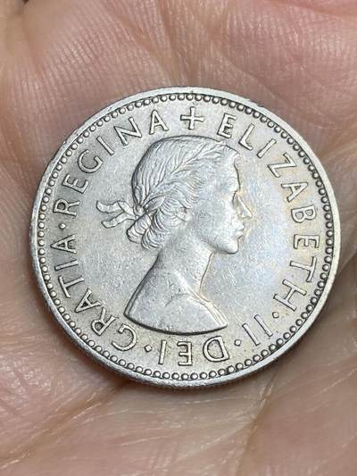2025年第八十六场(总第一百一十二场）外国好品散币(免佣金) 少见年份–英国🇬🇧1959年1先令(伊丽莎白二世青年桂冠，第二版，英格兰盾徽版)