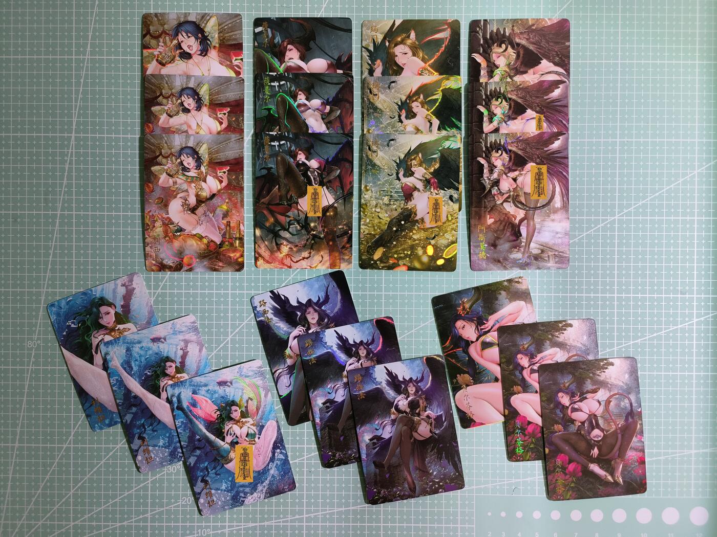 C先生卡牌 第11期 人间传亲签·西游姬亲签·乾坤未定亲签·轩辕春秋亲签·武韵红颜亲签(持续收拍品中...) 【彩闪】燎原《七宗罪》全套 三渐变 共21张