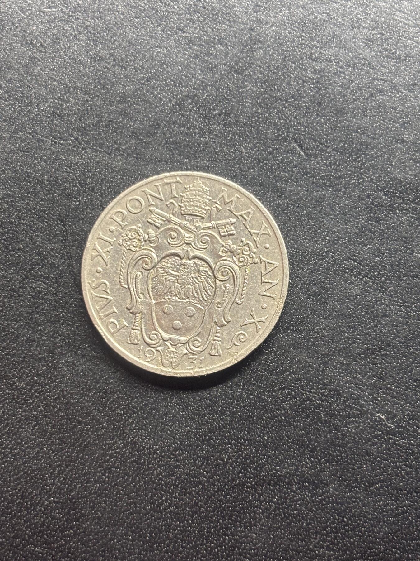 邮泉阁限时拍卖第二十三场 各国硬币专场（硬币在国外） 梵蒂冈1934年50分
