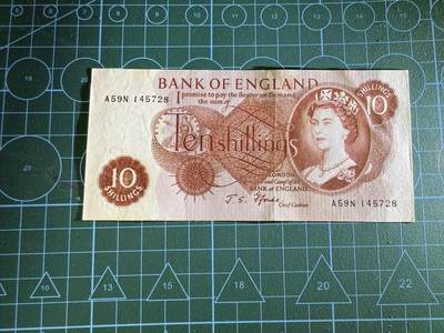 【炜奕收藏】，第四十三期 英国C序列10先令，UNC品相