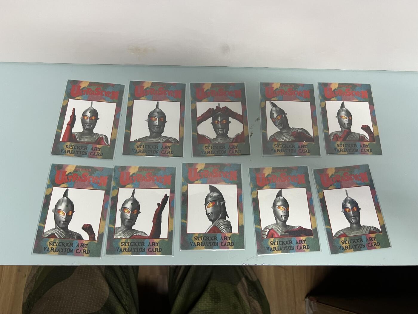零元拍：RRParks Ultraman Seven  赛文奥特曼 圆谷公司 赛文定妆照 艺术特卡1-10号 一套齐！纸质硬卡！非常稀有 大比例 一箱才可凑成一套！