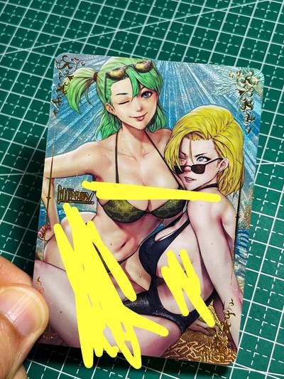 【关注参拍有赠卡】显眼宝30期  - 茉莉 散配一张 比基尼姐妹花  粗闪工艺   63*88