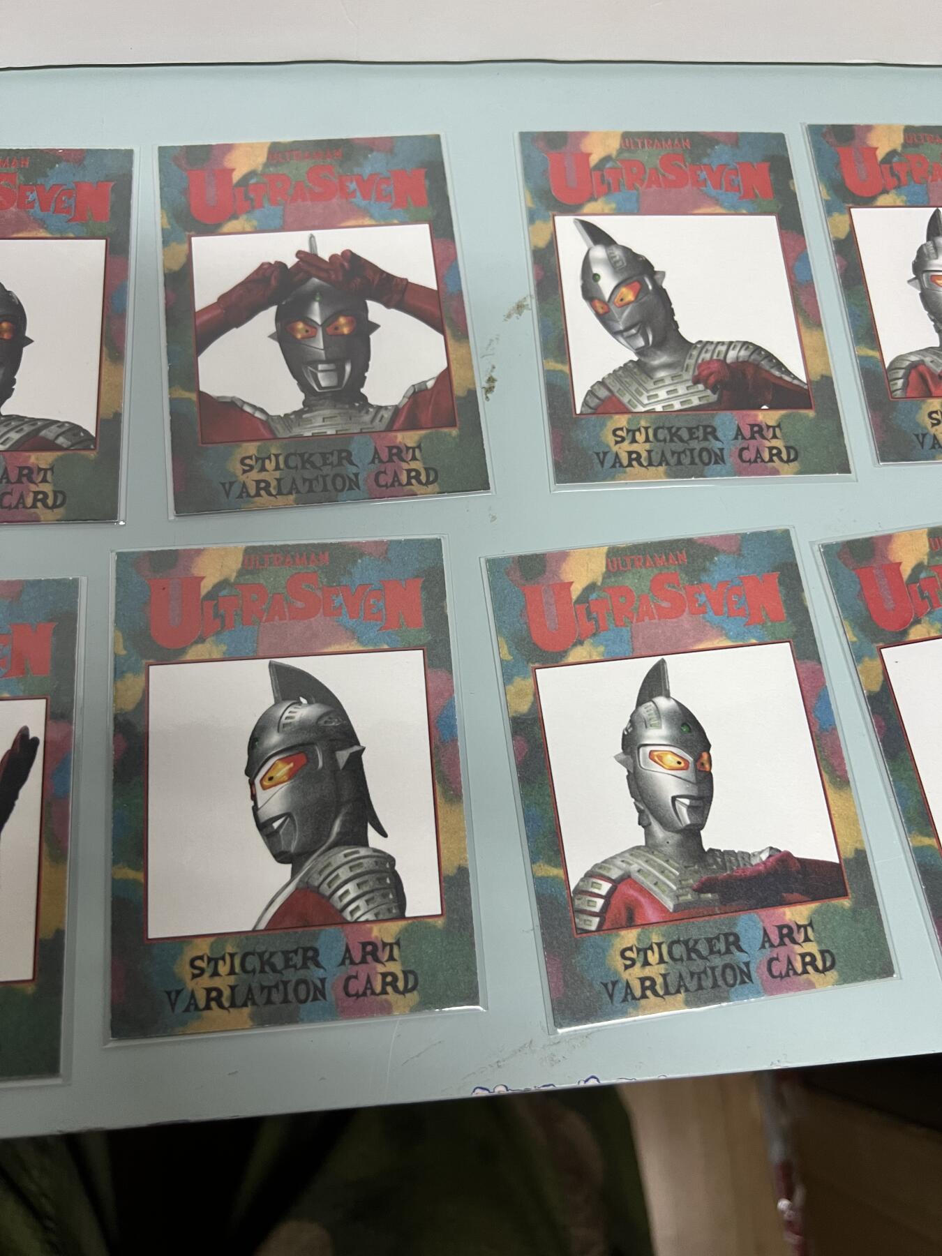 零元拍：RRParks Ultraman Seven  赛文奥特曼 圆谷公司 赛文定妆照 艺术特卡1-10号 一套齐！纸质硬卡！非常稀有 大比例 一箱才可凑成一套！