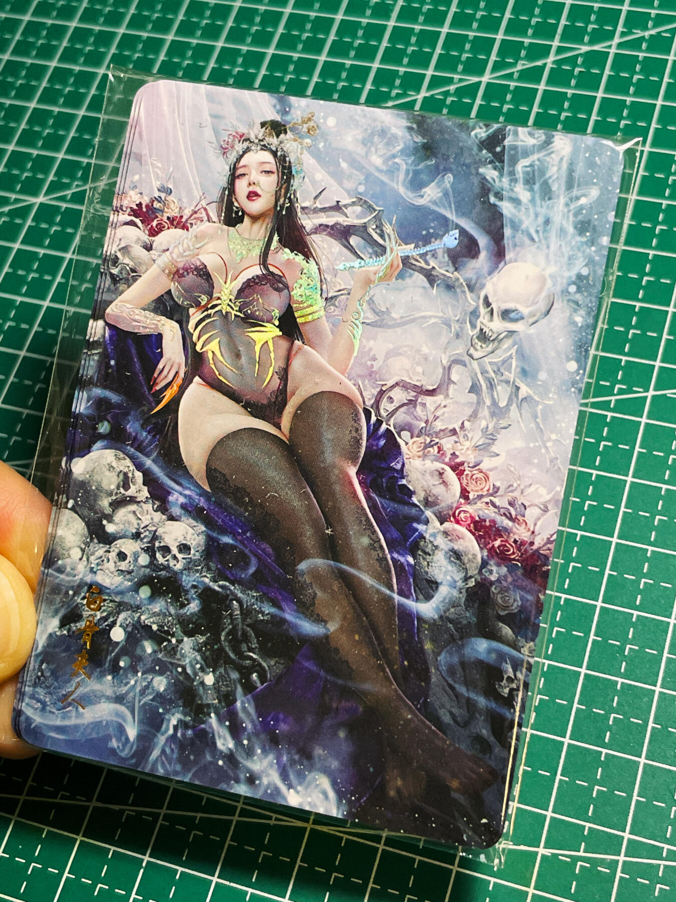 【关注参拍有赠卡】显眼宝30期  【全新未拆 不是很闪介意慎拍】燎原西游 SP 白骨夫人 不是很闪的彩闪卡一套 3张  63*88