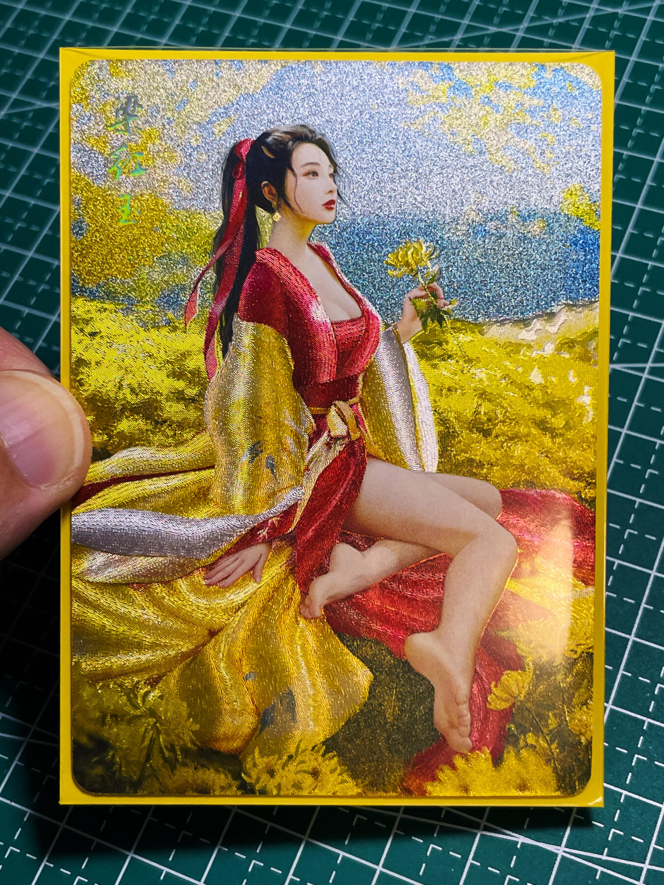 【关注参拍有赠卡】显眼宝30期  燎原卡牌 十二花神粗闪散配 梁红玉一张 粗闪工艺  63*88