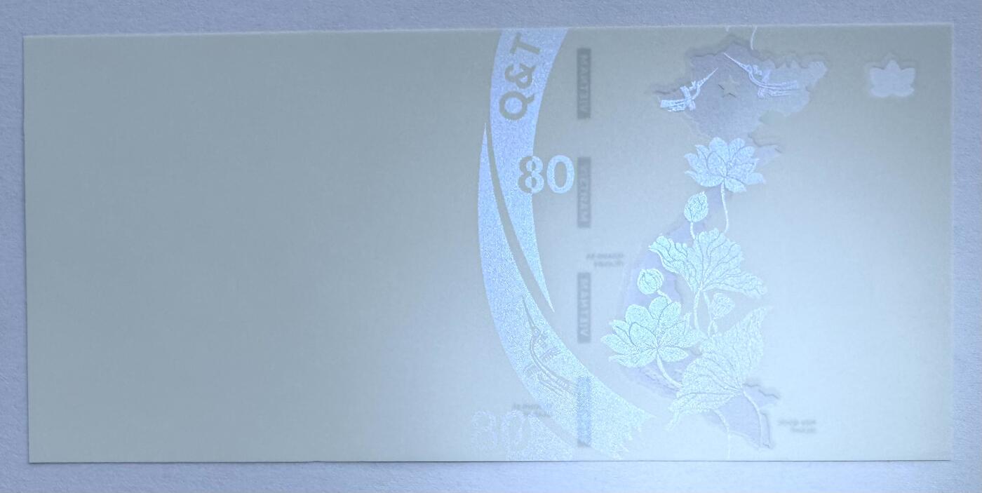 2025第22场（总第222期）：外钞，测试钞综合场 越南Q&T “金龙+荷花+地图”光版PolySecure基材塑料测试钞册装UNC
