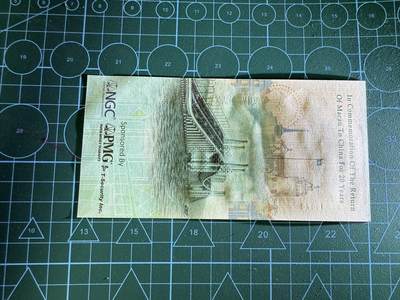 【炜奕收藏】，第四十三期 澳门回归20周年纪念券，UNC品相