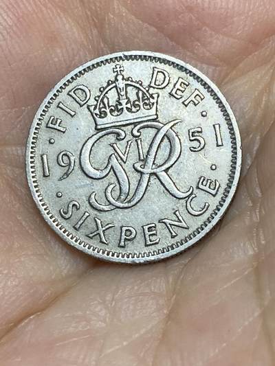 2025年第八十六场(总第一百一十二场）外国好品散币(免佣金) - 英国🇬🇧1951年6便士(乔治六世第三版)