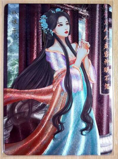 龙虎卡牌第五十三场 （无佣金，满120包邮，欢迎送拍） - 粗闪 水浒群芳谱卡牌 林娘子 林冲的妻子