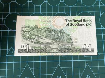【炜奕收藏】，第四十三期 1992年苏格兰皇家银行1镑，UNC品相