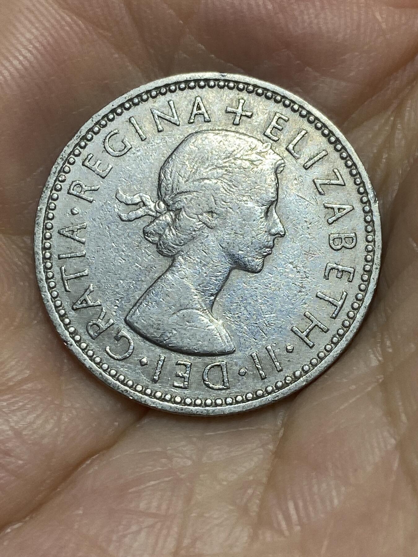 2025年第八十六场(总第一百一十二场）外国好品散币(免佣金) 英国🇬🇧1966年1先令(伊丽莎白二世青年桂冠，第二版，苏格兰盾徽版)