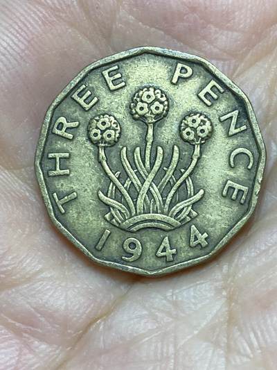 2025年第八十六场(总第一百一十二场）外国好品散币(免佣金) - 英国🇬🇧1944年3便士(乔治六世第一版)