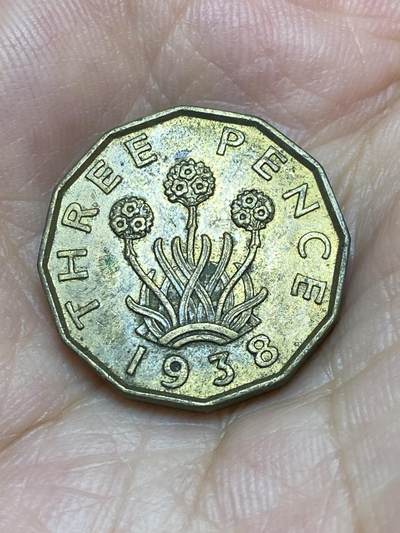 2025年第八十六场(总第一百一十二场）外国好品散币(免佣金) - 英国🇬🇧1938年3便士(乔治六世第一版)