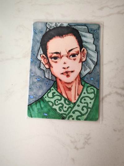 小怪兽卡牌第四十期 （收拍品  不寄存 消费赠送随机裸卡） - 小花瓣手绘复刻卡194/199曹植