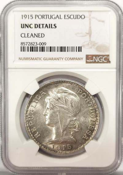 博洋堂世界钱币拍卖第137期（全场包邮） - NGC UNC 葡萄牙1915年1埃斯库多大银