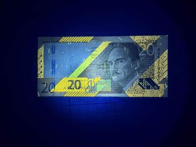 【炜奕收藏】，第四十三期 2019年秘鲁20索尔，UNC品相，号码无47