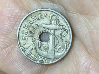 2025年第八十六场(总第一百一十二场）外国好品散币(免佣金) 西班牙🇪🇸1949(57)年50分