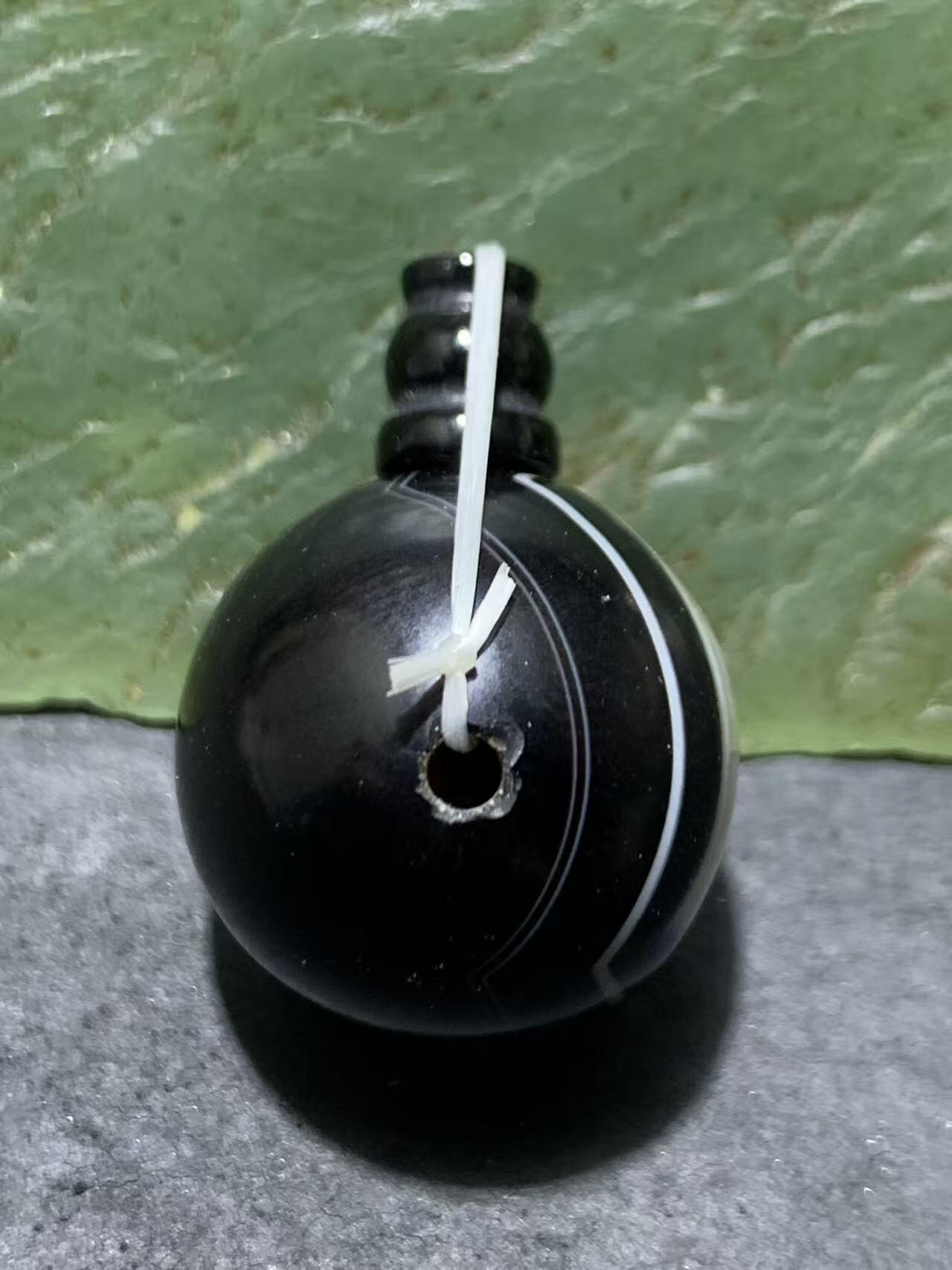 天眼纹药师玛瑙通货佛头三通一套，