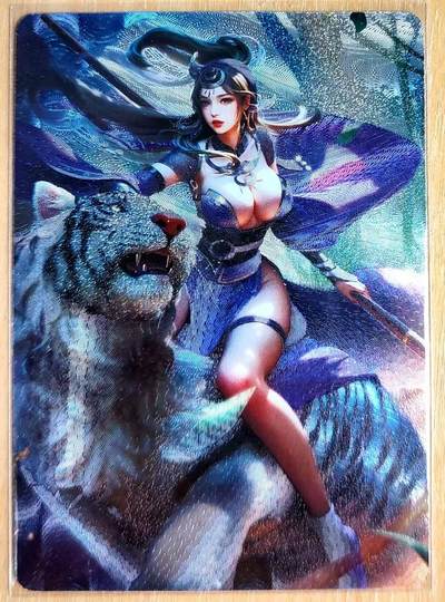 龙虎卡牌第五十三场 （无佣金，满120包邮，欢迎送拍） - 粗闪 日替内室卡牌 穆桂英胯下白虎 身材一流