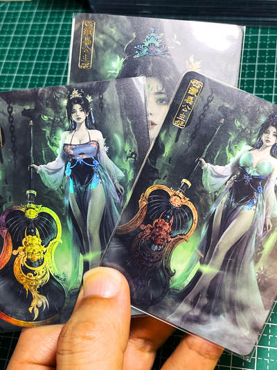 【关注参拍有赠卡】显眼宝30期  - 卡将卡牌  铁扇公主，这大宝扇也太帅了  一套3张   金彩工艺   63*88