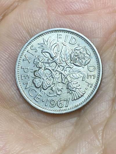 2025年第八十六场(总第一百一十二场）外国好品散币(免佣金) - 英国🇬🇧1967年6便士