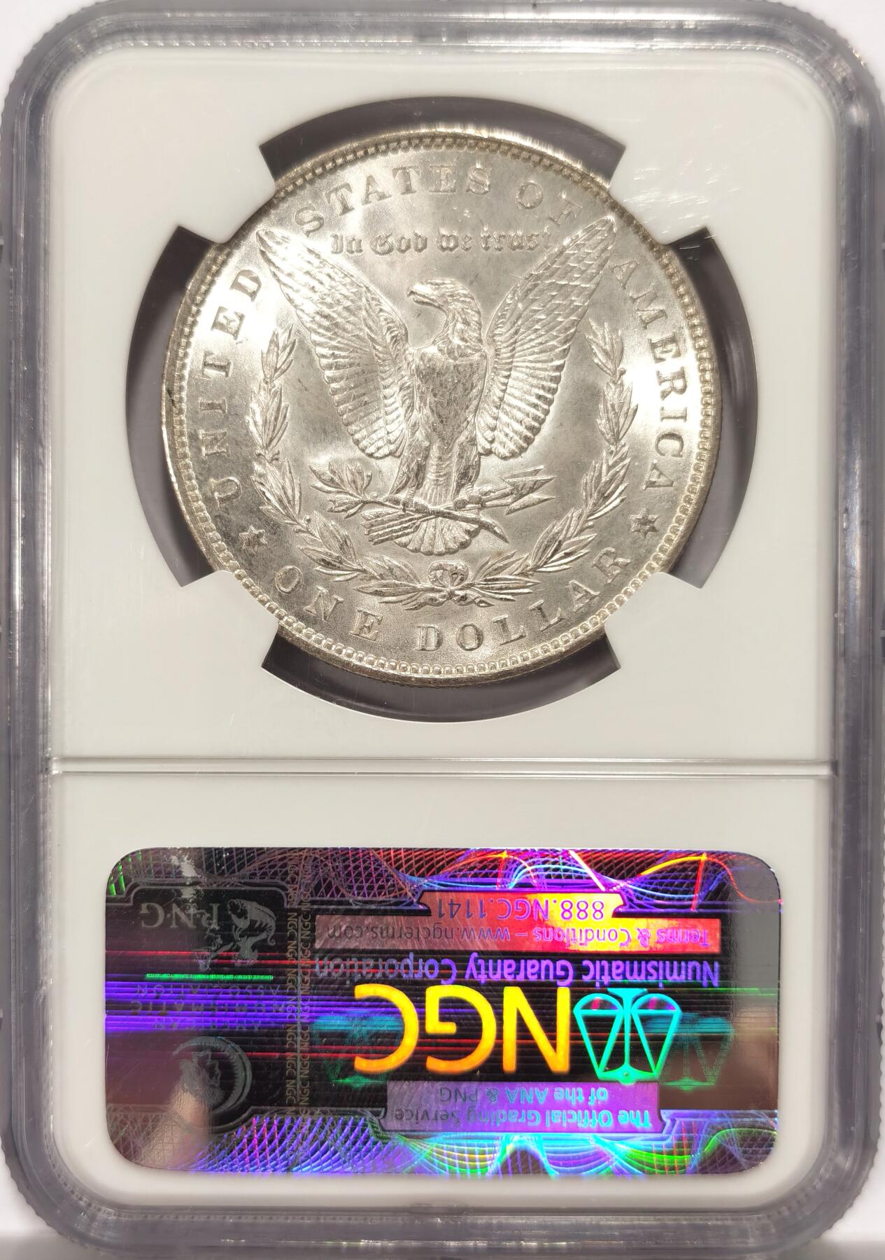 博洋堂世界钱币拍卖第137期（全场包邮） NGC MS63 美国1888年摩根大银币，好年份！
