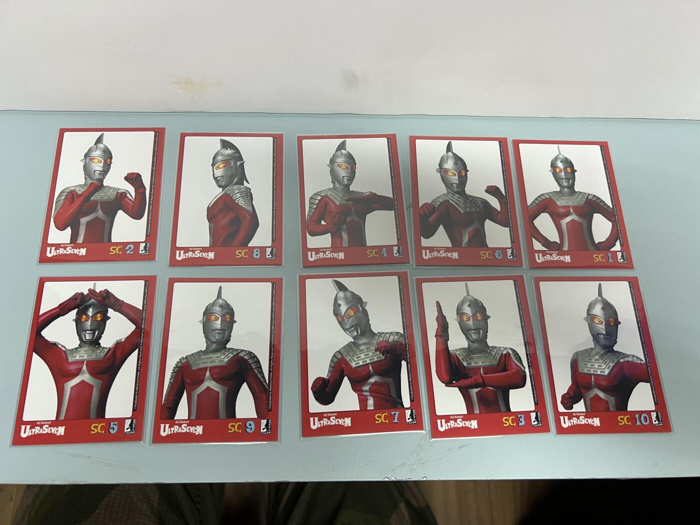 零元拍：RRParks Ultraman Seven  赛文奥特曼 圆谷公司 赛文定妆照 艺术特卡1-10号 一套齐！纸质硬卡！非常稀有 大比例 一箱才可凑成一套！