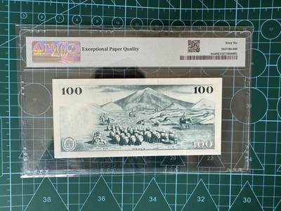 【炜奕收藏】，第四十三期 1961年冰岛100克朗，PMG评级66分
