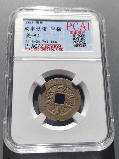 PCAI钱币5-500  处理钱币小专场 - 咸丰通宝  福