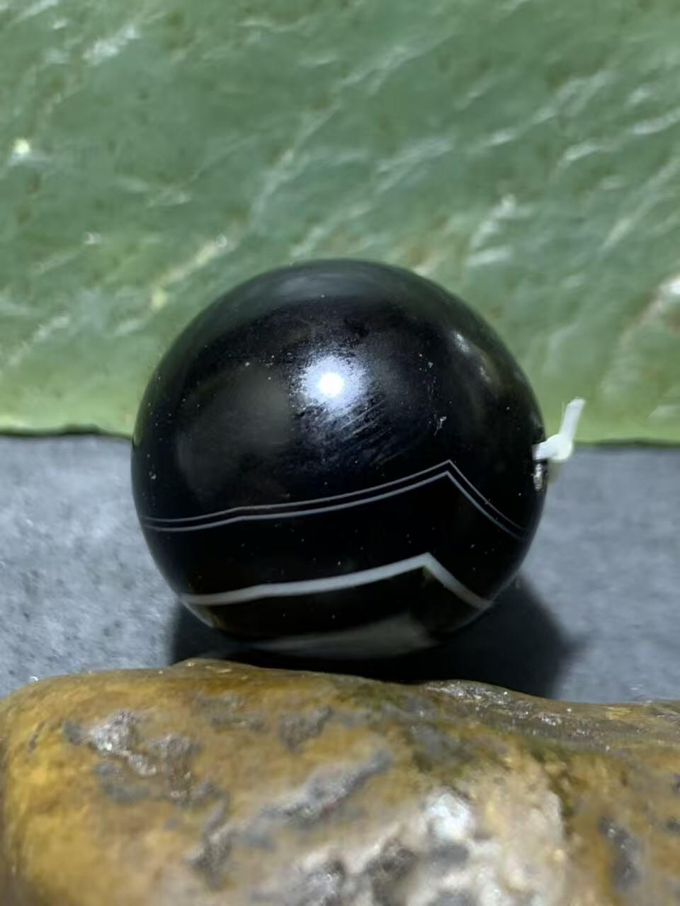 天眼纹药师玛瑙通货佛头三通一套，