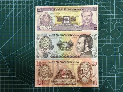 【炜奕收藏】，第四十三期 - 洪都拉斯2-10伦皮拉，UNC品相