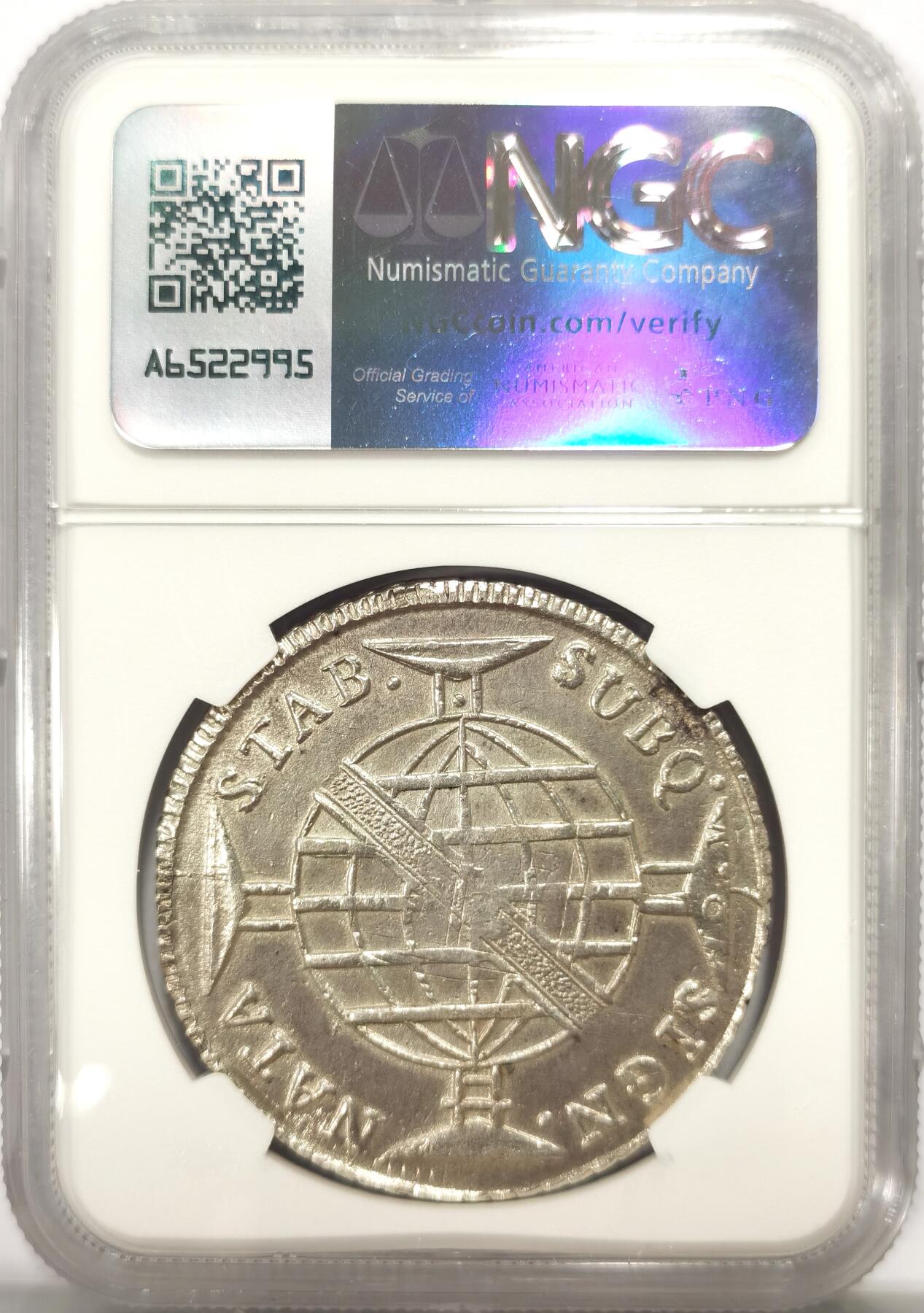 博洋堂世界钱币拍卖第137期（全场包邮） NGC AU 1816年葡属巴西960R大银 银光满满 打制清晰卓越