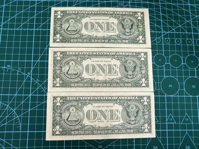 【炜奕收藏】，第四十三期 1974年-1977年1美元，XF/AU品相