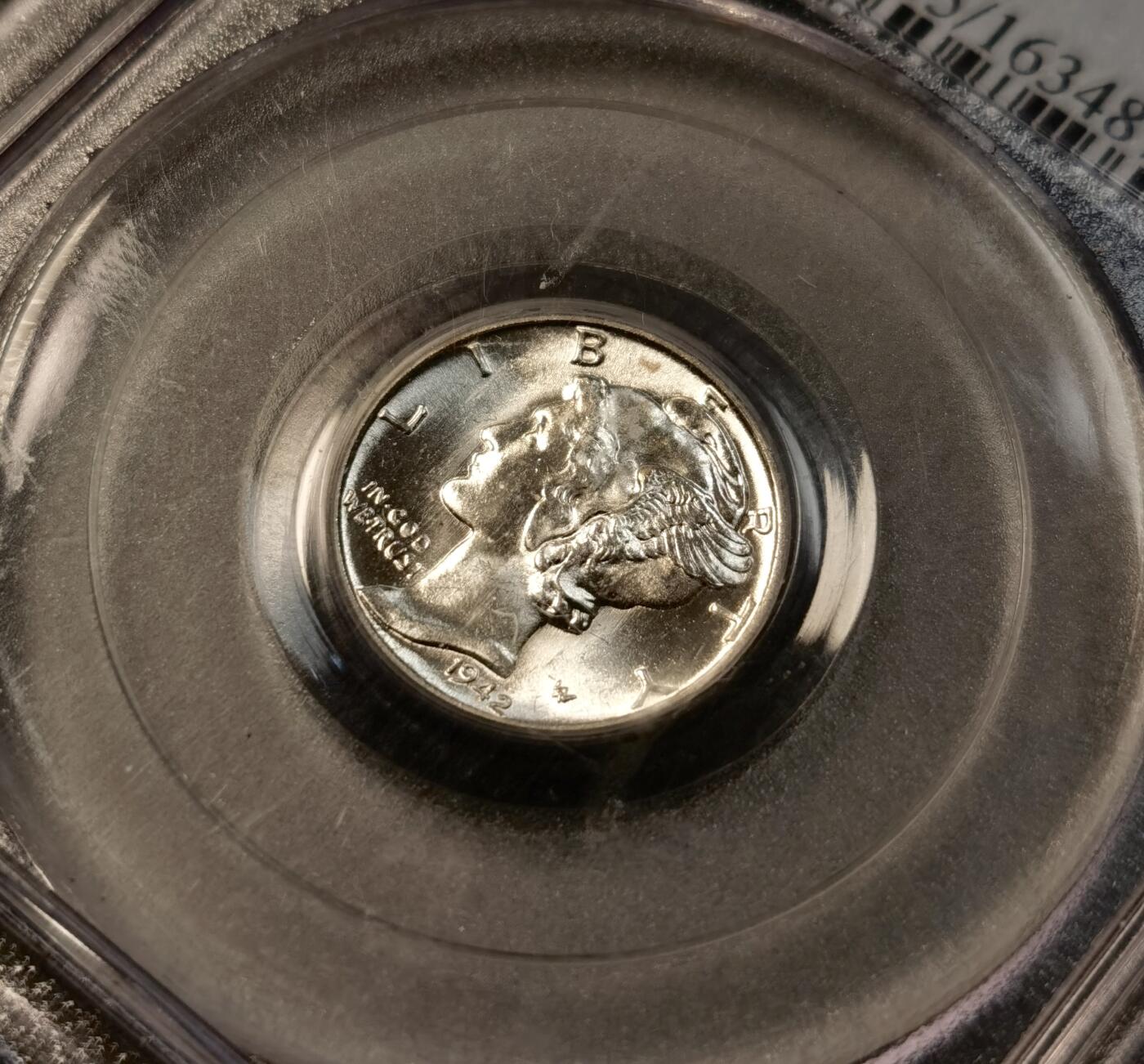 甄臻铺-世界币章拍卖（第32期），送拍享返佣金等优惠多多 PCGS-MS65 1942年D厂小飞侠，高分