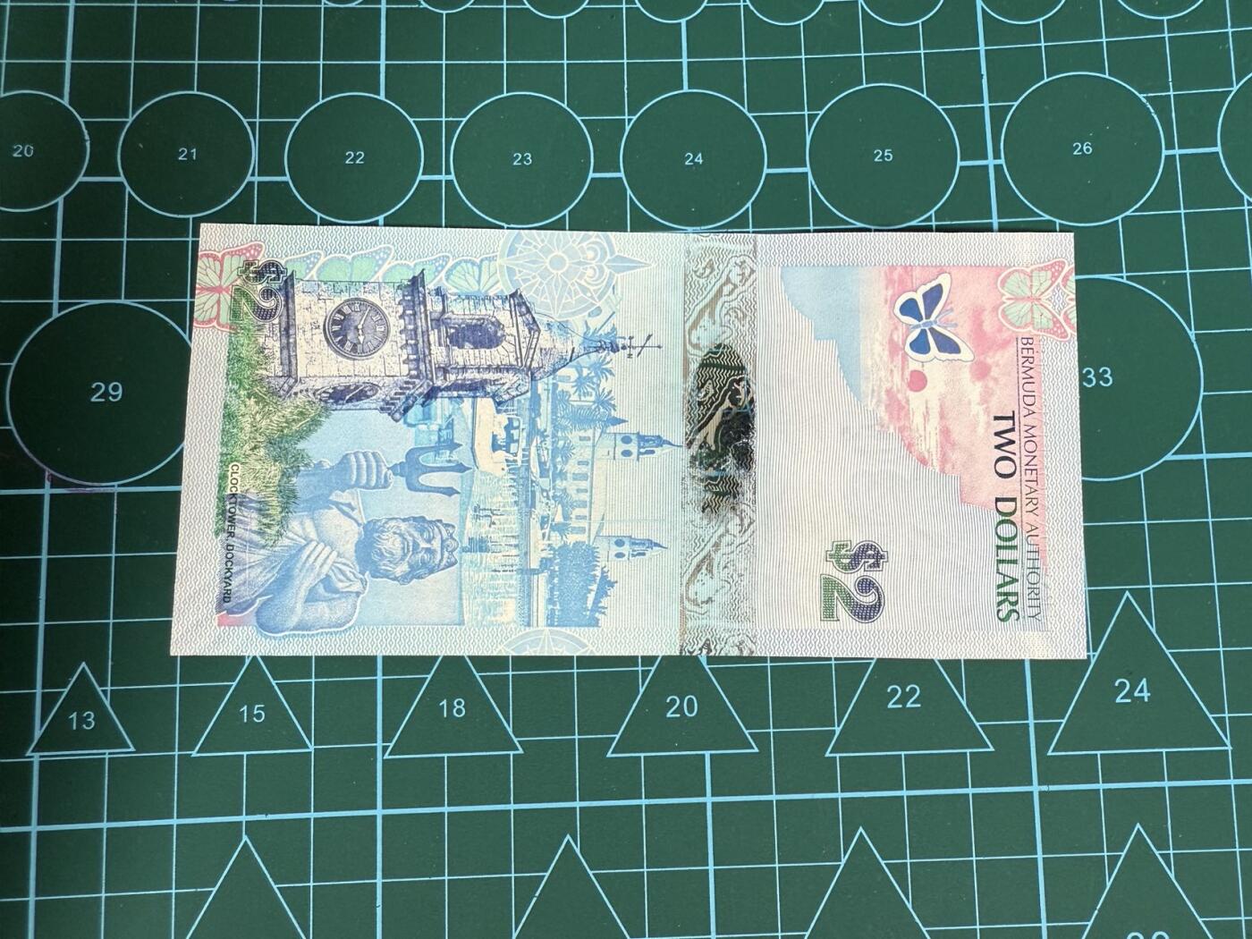 【炜奕收藏】，第四十三期 百慕大2元，UNC品相