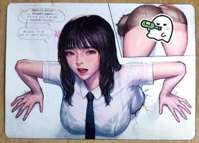 龙虎卡牌第五十三场 （无佣金，满120包邮，欢迎送拍） - 光栅变换卡 韩漫卡牌 小姐姐怎么被卡墙上了 角度不同衣服会消失 特藏卡