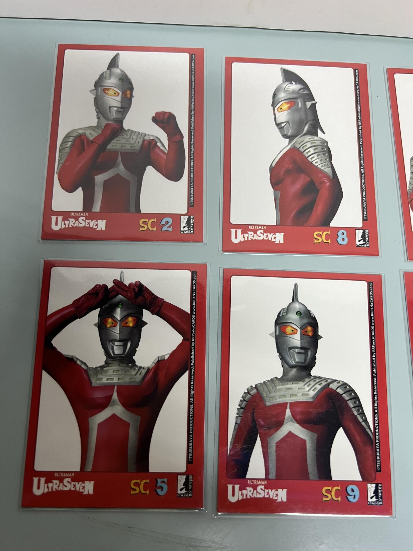 零元拍：RRParks Ultraman Seven  赛文奥特曼 圆谷公司 赛文定妆照 艺术特卡1-10号 一套齐！纸质硬卡！非常稀有 大比例 一箱才可凑成一套！
