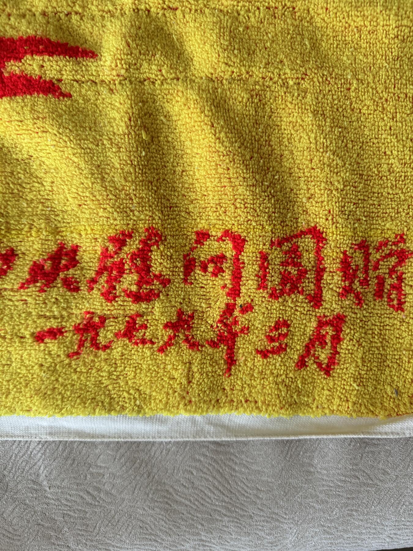 五哥徽章群   8号周一晚上八点4群联拍 毛巾（背款：上海毛巾一厂）