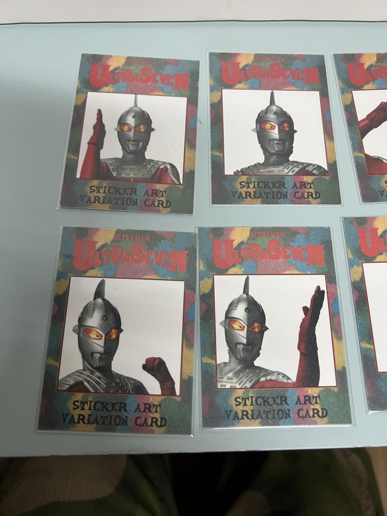 零元拍：RRParks Ultraman Seven  赛文奥特曼 圆谷公司 赛文定妆照 艺术特卡1-10号 一套齐！纸质硬卡！非常稀有 大比例 一箱才可凑成一套！