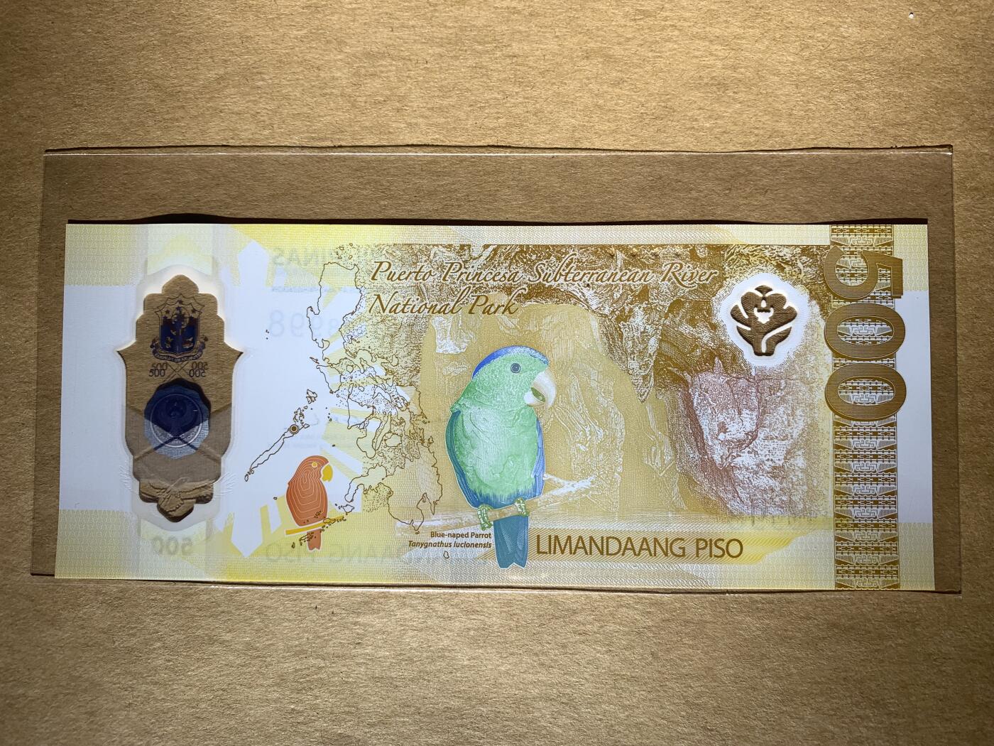 【礼羽收藏】🌏世界钱币拍卖第103期 【AA3898998】全新UNC 2024年菲律宾500比索塑料钞 AA首发冠 无457尾8998  数三 389靓号 