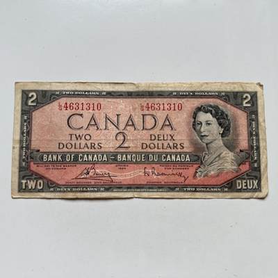 🌹外币初藏🌹🐯2025年第98场  每周二四六晚8️⃣点 接代拍 - 加拿大1954年¥2