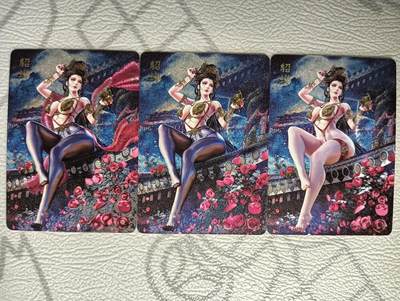 花开卡拍第37期（9月7号周日截拍，品控勿拍!!!拍品不寄存，运费5元，自制卡难免瑕疵，可能存在轻微撞角爆边等出厂瑕疵，品控介意勿拍！） - 焱卡 绝色绘卷 绮梦篇 貂蝉 浮雕粗闪三渐变，第二张有个针眼大的出厂小坑